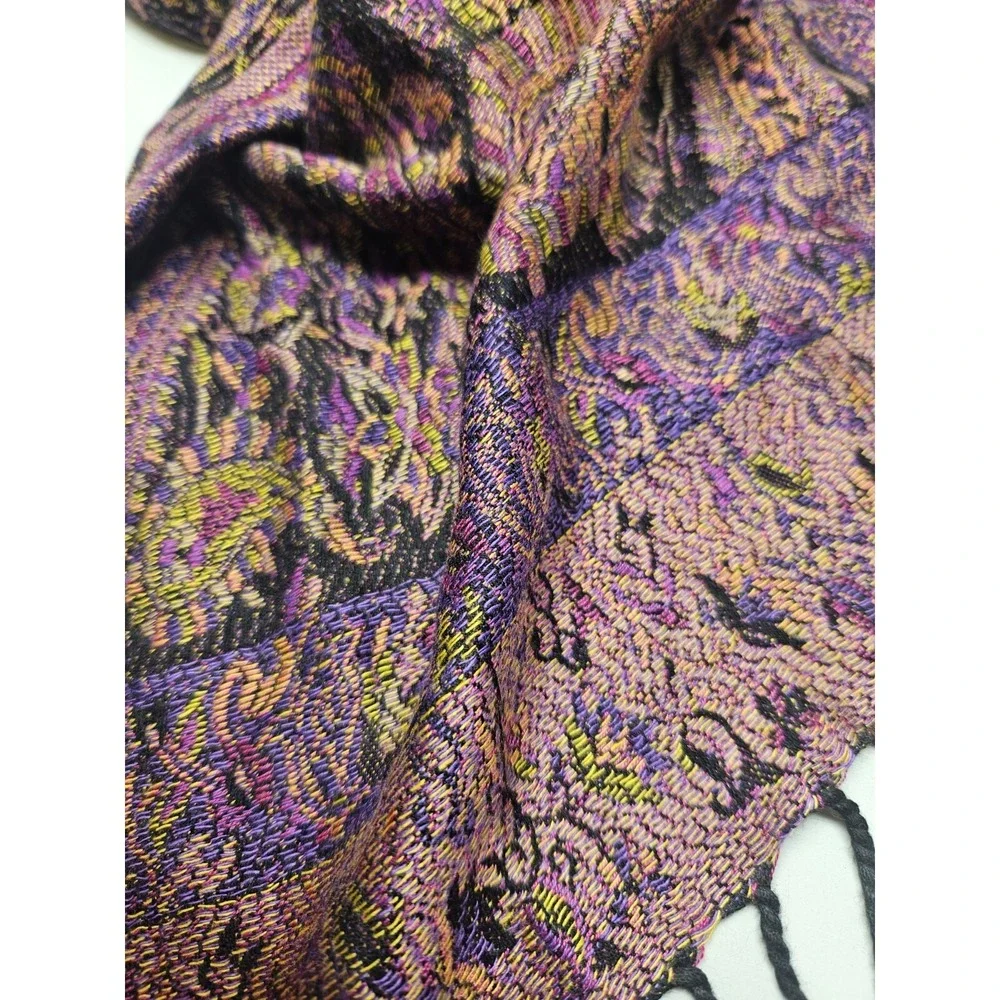 NWT Alpaca Connection scarf natural fiber garment hypoallergenic floral‎ print